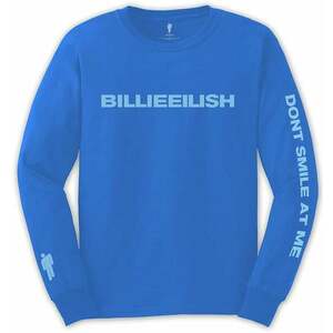 Billie Eilish Tricou Smile Unisex Mid Blue XL imagine