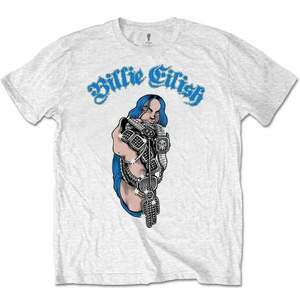 Billie Eilish Tricou Bling Unisex White S imagine