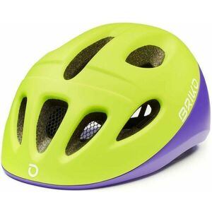 Briko Fury Matt Yellow Fluo Violet 46-48 Cască bicicletă copii imagine