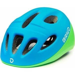 Briko Fury Matt Blue Green Fluo 46-48 Cască bicicletă copii imagine