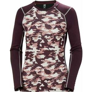 Helly Hansen W Lifa Merino Midweight Graphic Crew Wild Rose S Lenjerie termică imagine