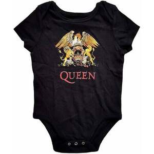 Queen Tricou Classic Crest Kids Black 0-3 Luni imagine