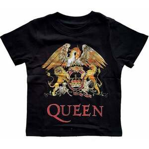 Queen Tricou Classic Crest Kids Black 3 Ani imagine