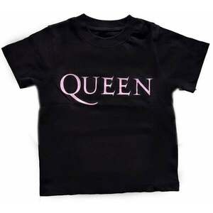 Queen Tricou Pink Logo Kids Black 2 Ani imagine