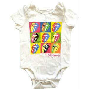 The Rolling Stones Tricou Two-Tone Tongues Kids White 0-3 Luni imagine