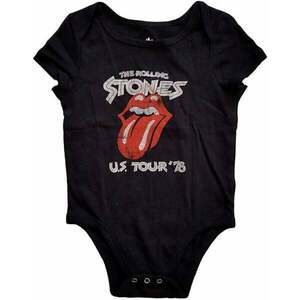 The Rolling Stones Tricou US Tour '78 Kids Black 0-3 Luni imagine