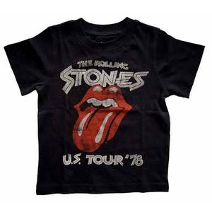 The Rolling Stones Tricou US Tour '78 Kids Black 2 Ani imagine