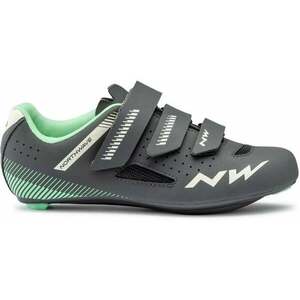 Northwave Womens Core Shoes Anthracite/Light Green Pantofi de ciclism pentru femei imagine