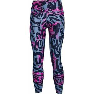 Under Armour HG Armour Print Mineral Blue/Midnight Navy S Fitness pantaloni imagine