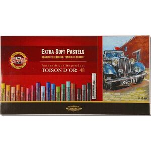 KOH-I-NOOR Set of Artist's Extra Soft Pastels Set de pasteluri uscate 48 buc imagine