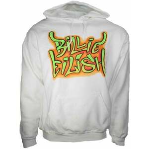 Billie Eilish Hoodie Grafitti White 2XL imagine