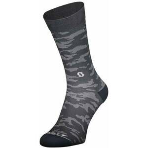 Scott Sock Trail Camo Crew Gri închis-White S Șosete pentru alergre imagine