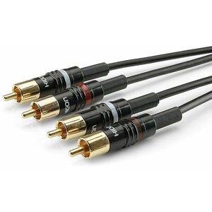 Sommer Cable Basic HBP-C2-0060 0, 6 m Negru Cablu Hi-Fi audio imagine