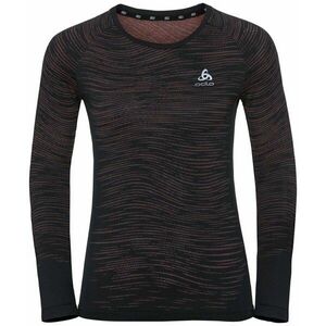 Odlo Blackcomb Ceramicool T-Shirt Black/Space Dye Tricou cu mânecă lungă pentru alergare imagine