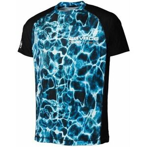 Savage Gear Tricou Marine UV T-Shirt Sea Blue M imagine