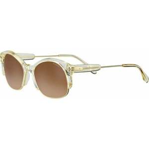 Serengeti Vinta Shiny Bold Gold Champagne Translucide/Mineral Polarized Drivers Gradient Ochelari de stil de viață imagine