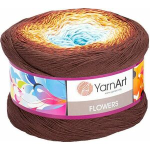 Yarn Art Flowers 296 Brown Blue Fire de tricotat imagine