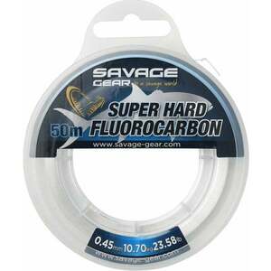 Savage Gear Super Hard Fluorocarbon Clear 0, 60 mm 50 m 18, 90 kg Linie imagine