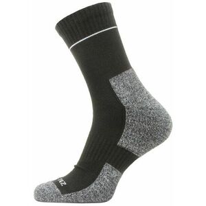 Sealskinz Solo QuickDry Ankle Length Sock Black/Grey XL Șosete ciclism imagine