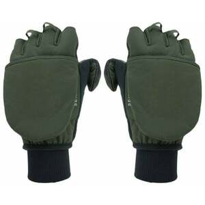 Sealskinz Windproof Cold Weather Convertible Mitten Olive Green/Black XL Mănuși ciclism imagine