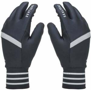 Sealskinz Solo Reflective Glove Black/Grey XL Mănuși ciclism imagine