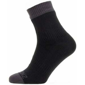 Sealskinz Waterproof Warm Weather Ankle Length Sock Black/Grey XL Șosete ciclism imagine