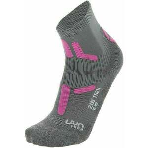 UYN Trekking 2 inch Mid Grey/Pink 35-36 Sosete imagine