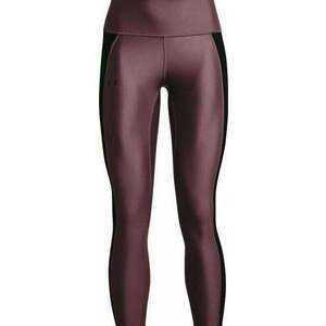 Under Armour HeatGear Armour Panel Ankle Leggings Plum/Black XS Pantaloni de alergare / jambiere imagine