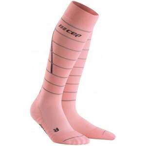 CEP Compression Tall Reflective Light Pink II Șosete pentru alergre imagine