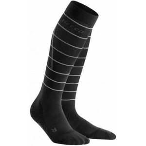 CEP Compression Tall Reflective Black II Șosete pentru alergre imagine