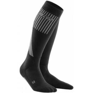 CEP Winter Compression Tall Black II Șosete pentru alergre imagine