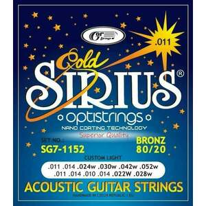 Gorstrings SIRIUS Gold SG7-1152 Set de corzi pentru chitară acustică imagine