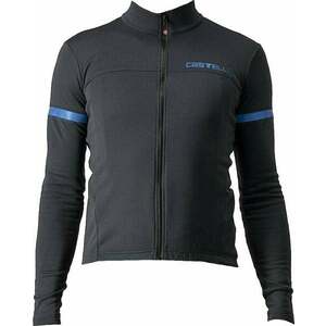 Castelli Fondo 2 Full Zip Tricou Light Black/Blue Reflex L imagine