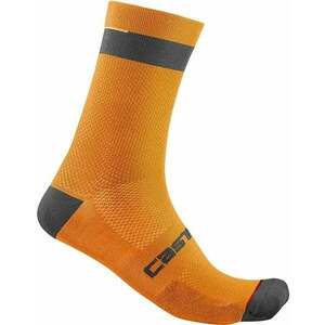 Castelli Alpha 18 Socks Brilliant Orange/Black S/M Șosete ciclism imagine