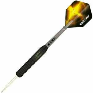 Unicorn Darts Black Brass Steeltip 26 g Săgeți imagine