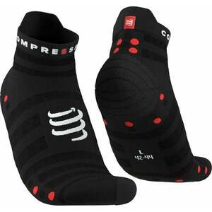 Compressport Pro Racing V4.0 Ultralight Run Low Negru/Roșu T2 Șosete pentru alergre imagine