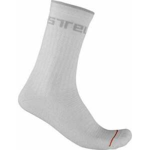 Castelli Distanza 20 Sock White 2XL Șosete ciclism imagine