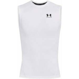 Under Armour UA HG Armour White/Black S Tricouri de fitness imagine