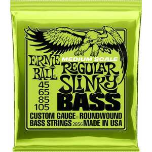 Ernie Ball 2856 Regular Slinky Nickel Wound Medium Scale Bass Strings 45-105 Corzi pentru chitare bas imagine