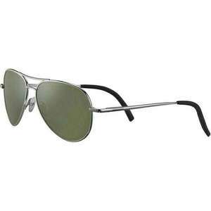 Serengeti Carrara Small Shiny Silver/Mineral Polarized Ochelari de stil de viață imagine