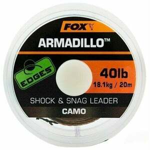 Fox Fishing Edges Armadillo Shock and Snag Leader Camo 20 m 40 lbs-18, 1 kg Linie împletită imagine