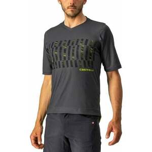 Castelli Trail Tech SS Tricou Dark Gray/Black/Electric Lime S imagine