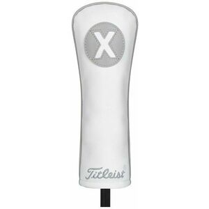 Titleist Frost Out Leather White Headcovers imagine