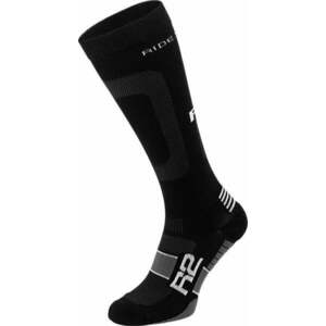 R2 Power Bike Socks Black/White M Șosete ciclism imagine