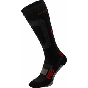 R2 Power Bike Socks Negru/Roșu M Șosete ciclism imagine