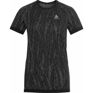 Odlo The Blackcomb Light Base Layer Women's Black/Space Dye L Tricou cu mânecă scurtă pentru alergare imagine