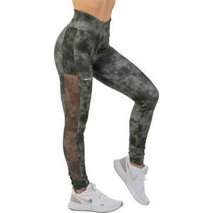 Nebbia ECO Camo Green Mesh Leggings "Breathe" Como Green L Fitness pantaloni imagine