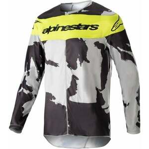 Alpinestars Racer Tactical Jersey Gray/Camo/Yellow Fluorescent L Tricou MX imagine