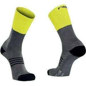 Northwave Extreme Pro High Sock Grey/Yellow Fluo XS Șosete ciclism imagine