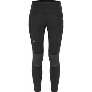 Fjällräven Abisko Trekking Tights Pro W Black/Iron Grey L Pantaloni imagine